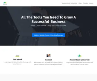 Modernscale.co(Grow your business in 2021 with a ModernScale Approach) Screenshot