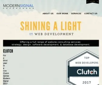 Modernsignal.com(Interactive Website Design & Database Development) Screenshot