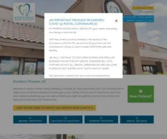 Modernsmilesaz.com(Modern Smiles Family Dentistry) Screenshot