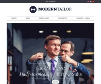 Moderntailor.com(Custom Tailored Shirts & Suits) Screenshot