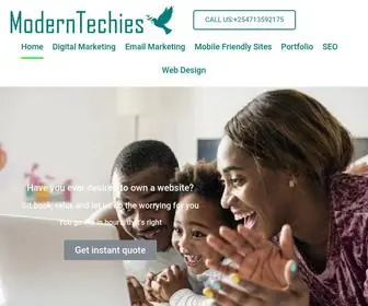 Moderntechies.com(Modern techies) Screenshot