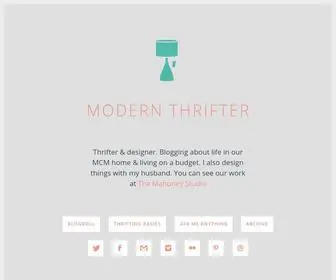 Modernthrifter.com(Modern thrifter) Screenshot