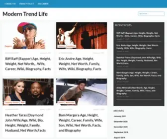 Moderntrendlife.com(Modern Trend Life) Screenshot