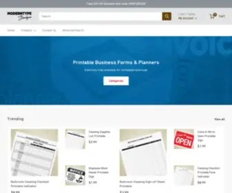 Moderntype.com(Printable Business Forms) Screenshot