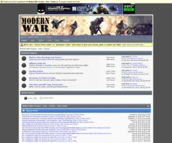 Modernwarforum.com(Modern War Forum) Screenshot