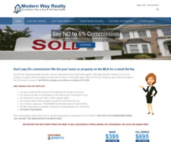 Modernwayrealty.com(Michigan Flat Fee Listing) Screenshot