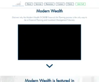 Modernwealthllc.com(Discover why the Modern Wealth EVOKE Financial Life Planning process) Screenshot