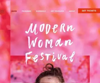 Modernwomanfestival.com(Modern Woman Festival) Screenshot