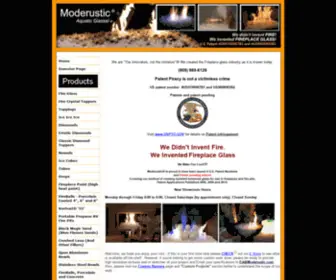 Moderustic.com(Fireplace Glass) Screenshot