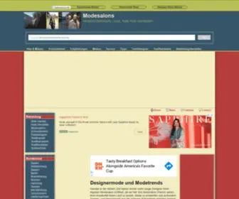 Modesalons.de(Designermode und Modetrends) Screenshot