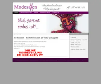 Modesaxen.dk(Frisør) Screenshot