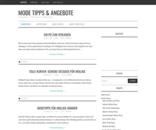 Modessio.de(Mode Tipps & Angebote Damenmode) Screenshot