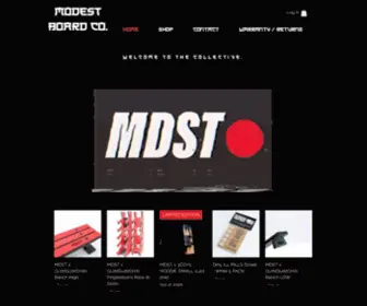 Modestboardco.com(High quality Fingerboard good's based in Canada. Modest Board Co) Screenshot