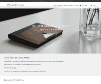 Modestmark.com(Minimalist wallet) Screenshot