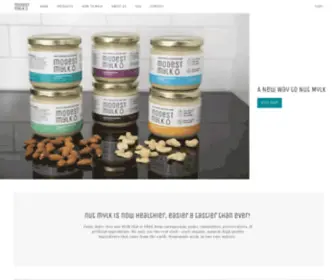 Modestmylk.com(NUT MYLK BASE BLENDS FOR EASY & HEALTHY HOMEMADE NON) Screenshot