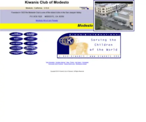 Modesto-Kiwanis.org(Kiwanis Club of Modesto) Screenshot