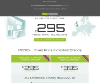 Modexuk.com(Exhibition Stands) Screenshot