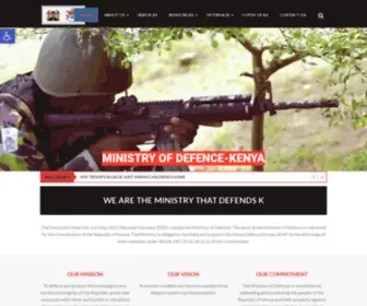 Mod.go.ke(Ministry of Defence) Screenshot