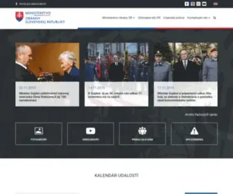 Mod.gov.sk(Úvodná stránka) Screenshot