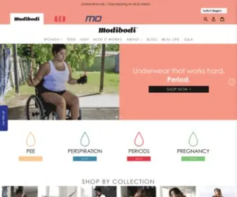 Modibodi.co.uk(The Original Period & Leak Proof Underwear) Screenshot