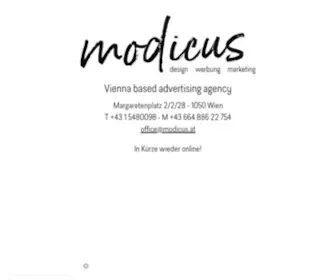 Modicus.at(Werbeagentur wien) Screenshot