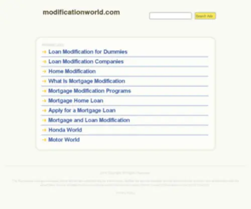 Modificationworld.com(Modificationworld) Screenshot