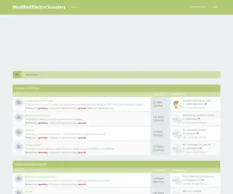 Modifiedelectricscooters.com(Modified Electric Scooters Information) Screenshot