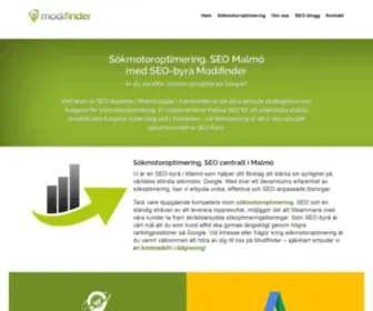 Modifinder.se(Sökmotoroptimering) Screenshot
