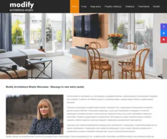 Modify.net.pl(Aranżacje wnętrz Warszawa) Screenshot