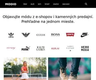 Modio.sk(Vyhľadávač módy a športového vybavenia) Screenshot