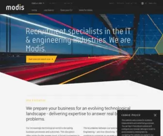 Modis.co.uk(We prepare your business for change) Screenshot