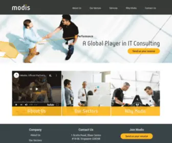 Modis.com.sg(Global IT recruitment) Screenshot
