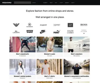 Modisimo.co.uk(Fashion and sports equipment search engine) Screenshot