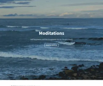 Moditations.com(Self-inspiration and encouragement for modern life) Screenshot