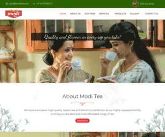 Moditea.com(Modi Tea) Screenshot