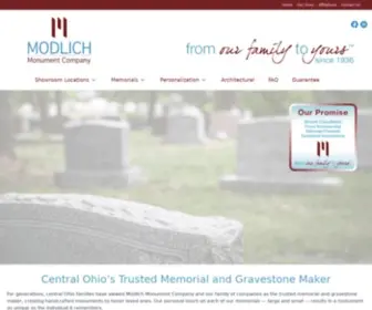 Modlich-Monument.com(Modlich Monument Company) Screenshot