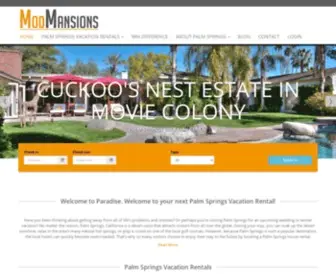 Modmansions.com(Rental Properties in Palm Springs) Screenshot