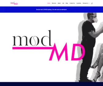 Modmd.com(Doctor-led On Demand COVID Workplace Testing) Screenshot