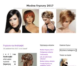 Modnefryzury.eu(Najmodniejsze fryzury 2013) Screenshot
