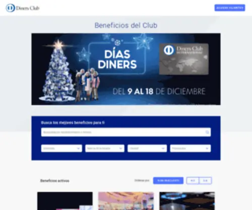 Mododiners.com.ec(Disfruta de beneficios exclusivos para socios Diners Club) Screenshot