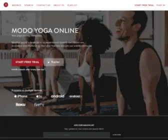 Modoyogaonline.com(Modo Yoga Online) Screenshot