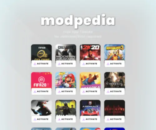 Modpedia.co(Free App Tweaks for iOS and Android) Screenshot
