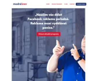 Modrakrev.cz(Úvodní stránka) Screenshot