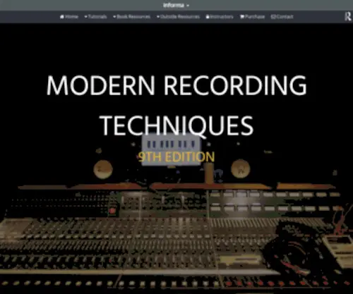 Modrec.com(Modern Recording Techniques) Screenshot