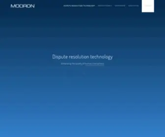 Modron.com(Online Dispute Resolution software) Screenshot