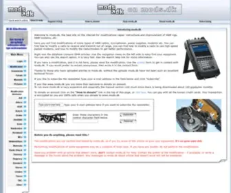 Mods.dk(Modifications for radioamateur) Screenshot