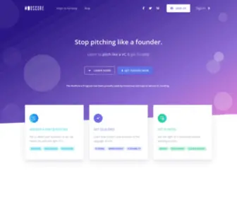 Modscore.io(Stop pitching like a founder) Screenshot