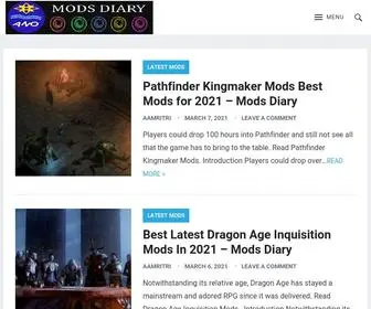 Modsdiary.com(Mods Diary) Screenshot