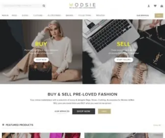 Modsie.com.au(Buy and Sell Second Hand Luxury Designer Bags) Screenshot