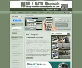 Modsurplus.co.uk(Ex military vehicles for sale) Screenshot